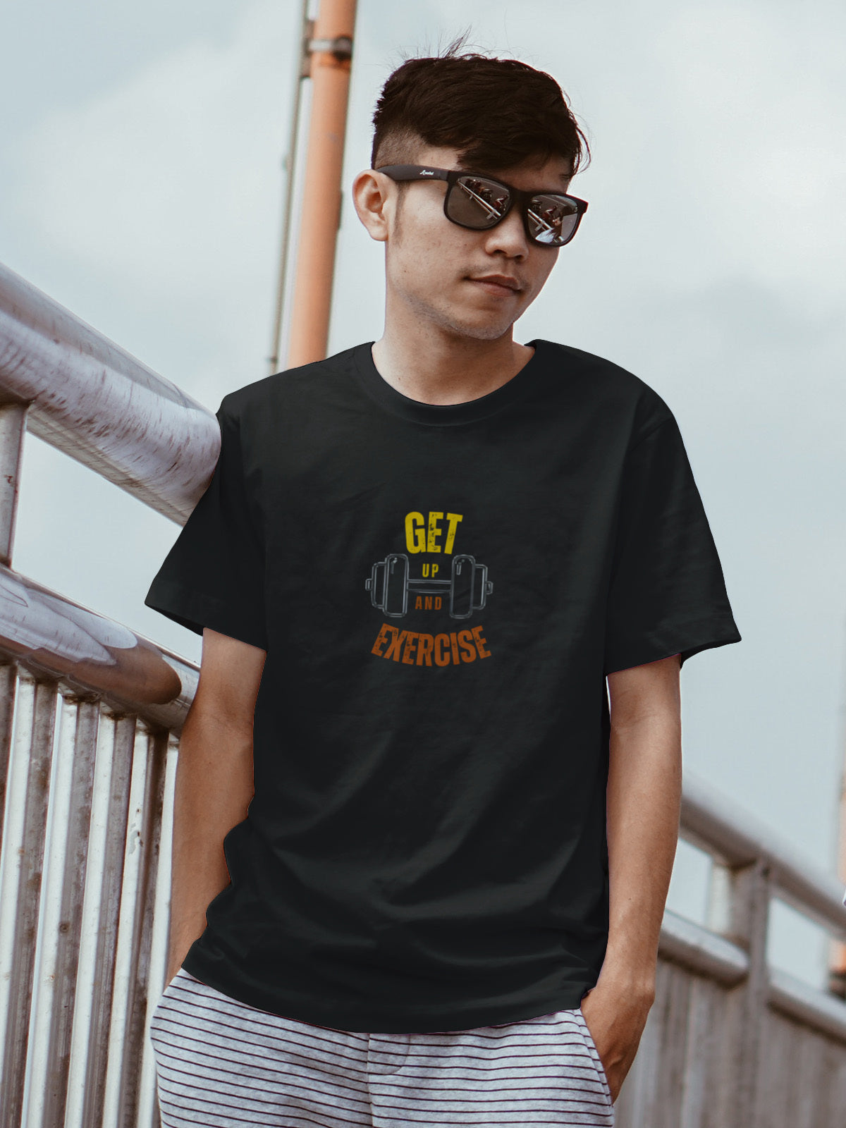 Black And White | Get Up And Exercise Tshirts